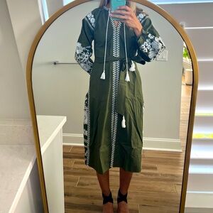 Julia Amory coatue dress, forest green